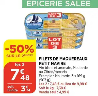 Bi1 Filets de maquereaux petit navire offre