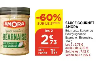 Bi1 Sauce gourmet amora offre