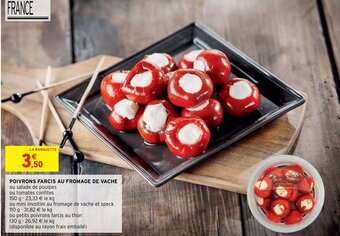 Intermarché Express Poivrons farcis au fromage de vache offre