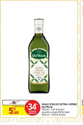Intermarché Express Huile d'Olive extra vierge olitalia offre