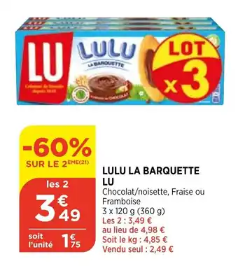 Bi1 Lulu la barquette lu offre