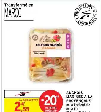 Anchois marinés à la provençale