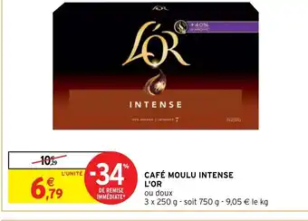 Intermarché Express Cafe moulu intense l'Or offre