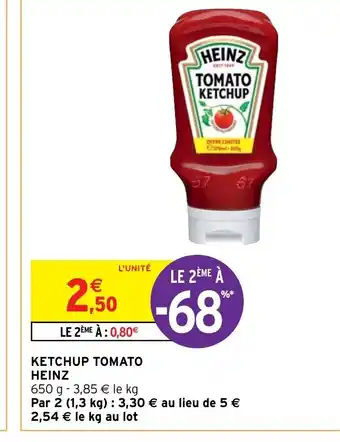 Intermarché Express Ketchup tomato heinz offre