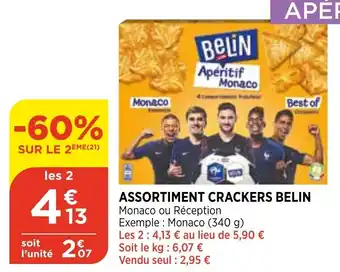 Bi1 Assortiment crackers belin offre