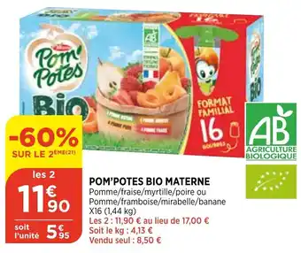 Bi1 Pom'potes bio materne offre