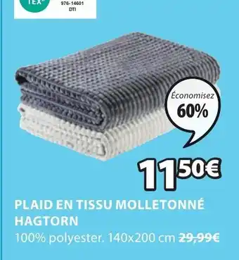JYSK Plaid en tissu molletonne hagtorn offre