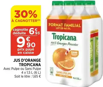 Bi1 Jus d'orange tropicana offre