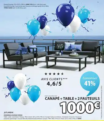 JYSK Ensemble lounge vonge offre