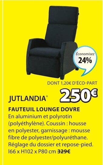 JYSK Fauteuil lounge dovre offre