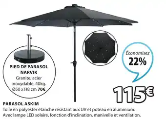 JYSK Parasol askim offre