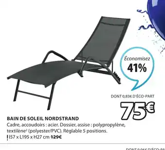 JYSK Bain de soleil nordstrand offre