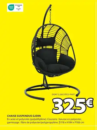 JYSK Chaise suspendue gjern offre