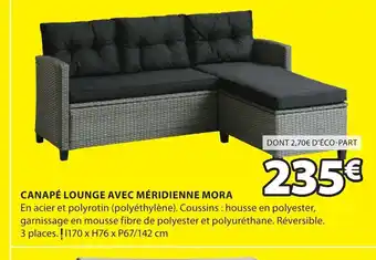JYSK Canape lounge avec meridienne mora offre