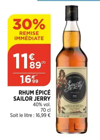 Bi1 Rhum épicé sailor jerry offre