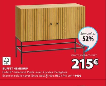 JYSK Buffet hemdrup offre