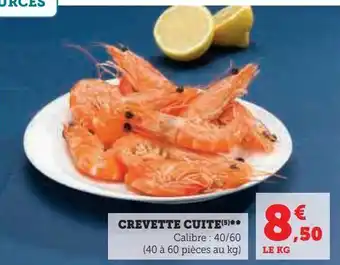 Super U Crevette cuite(5)** offre