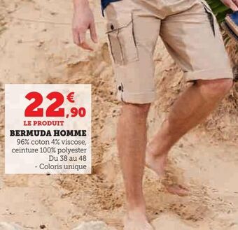 Super U Bermuda homme offre