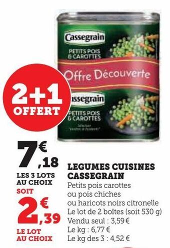 Super U Legumes cuisines cassegrain offre