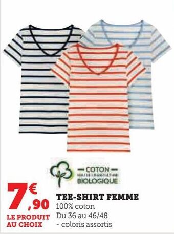 Hyper U Tee-shirt femme offre