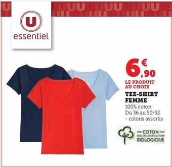 Hyper U Tee-shirt femme offre