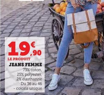 Hyper U Jeans femme offre