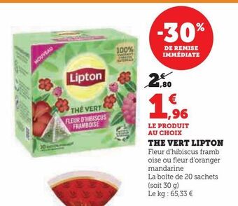 Hyper U The vert lipton offre