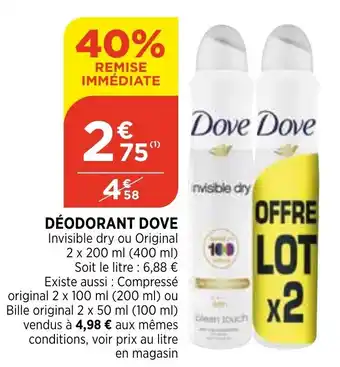Déodorant dove