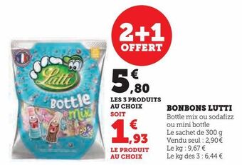 Hyper U Bonbons lutti offre