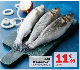 Hyper U Bar d'elevage( offre