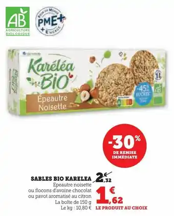 Hyper U Sables bio karelea offre
