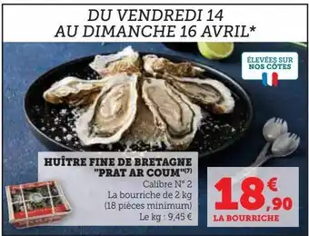 HuĂźtre fine de bretagne prat ar coum