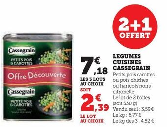 Hyper U Legumes cuisines cassegrain offre