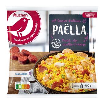 Auchan Supermarché Paella surgelée auchan offre