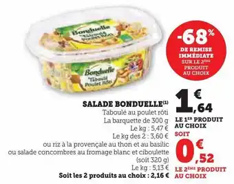 Hyper U Salade bonduelle offre