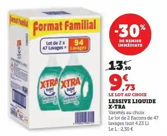 Hyper U Lessive liquide x-tra offre