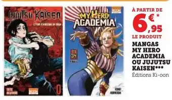 Mangas my hero academia ou jujutsu kaisen
