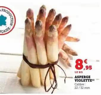 Hyper U Asperge violette offre