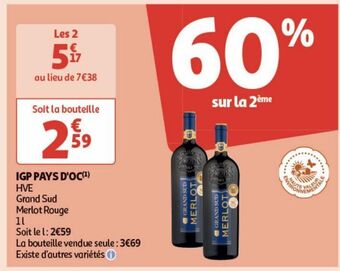 Auchan Supermarché Igp pays d'oc offre