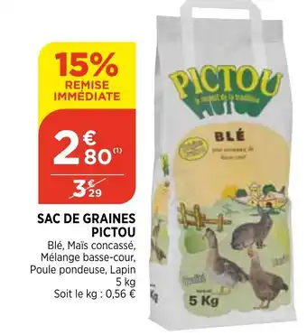 Bi1 Sac de graines pictou offre