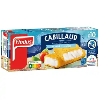 Auchan Supermarché Panés de cabillaud surgéles findus offre