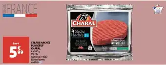 Auchan Supermarché Steaks hachée pur boeuf charal offre