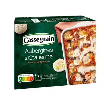 Auchan Supermarché Aubergines à l'italienne surgelées cassegrain offre
