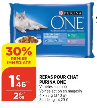 Bi1 Repas pour chat purina one offre