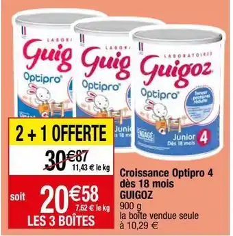 Migros Lait de croissance offre