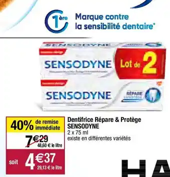 Migros Dentifrice sensodyne offre