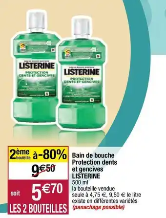 Migros Bain de bouche listerine offre