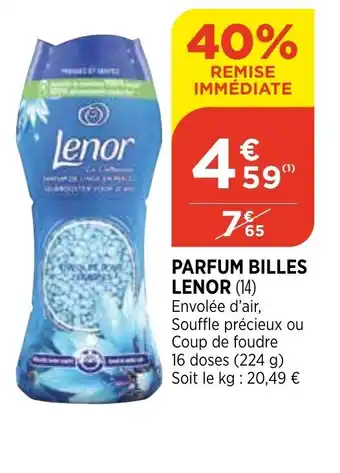 Bi1 Parfum billes lenor offre