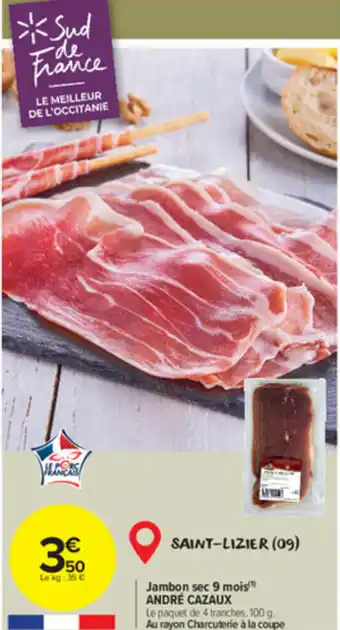 Carrefour Market Jambon sec 9 mois offre