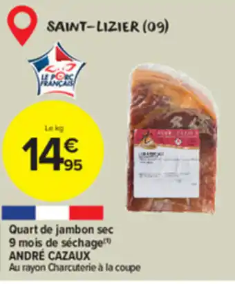 Quart de jambon sec 9 mois de séchage